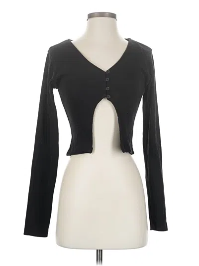 Pre-owned Nasty Gal Inc. Long Sleeve T-shirt In Black