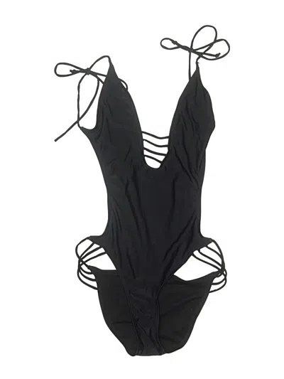 Pre-owned Nasty Gal Inc. One Piece Swimsuit In Black