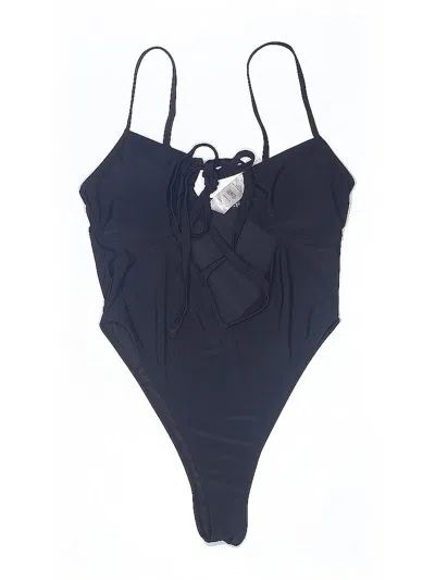 Pre-owned Nasty Gal Inc. One Piece Swimsuit In Blue