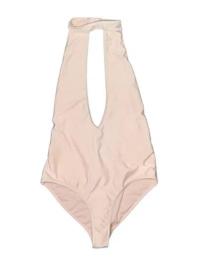 Pre-owned Nasty Gal Inc. One Piece Swimsuit In White