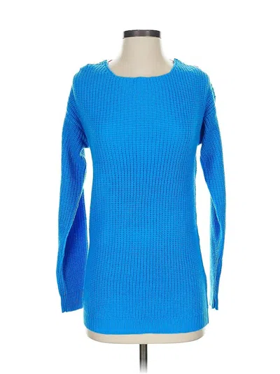 Pre-owned Nasty Gal Inc. Pullover Sweater In Blue