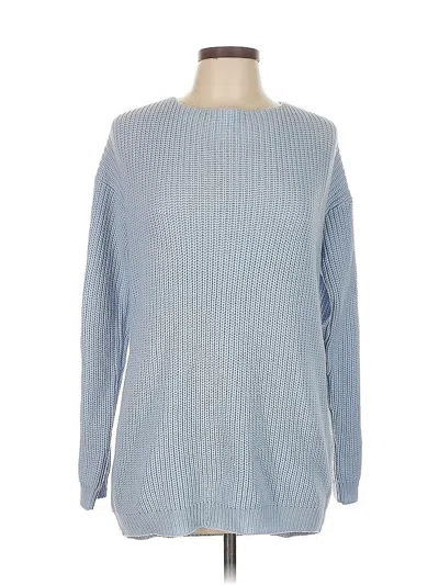 Pre-owned Nasty Gal Inc. Pullover Sweater In Blue