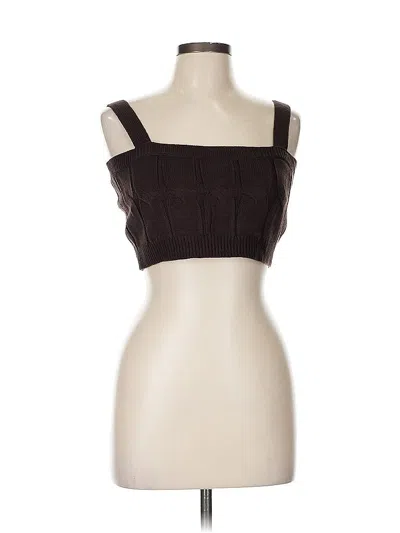 Pre-owned Nasty Gal Inc. Pullover Sweater In Brown