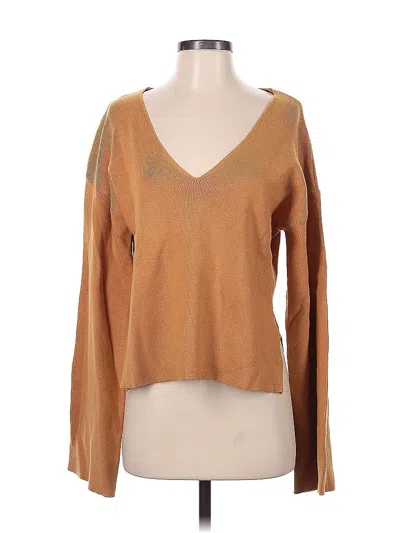 Pre-owned Nasty Gal Inc. Pullover Sweater In Brown