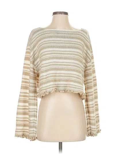 Pre-owned Nasty Gal Inc. Pullover Sweater In Brown