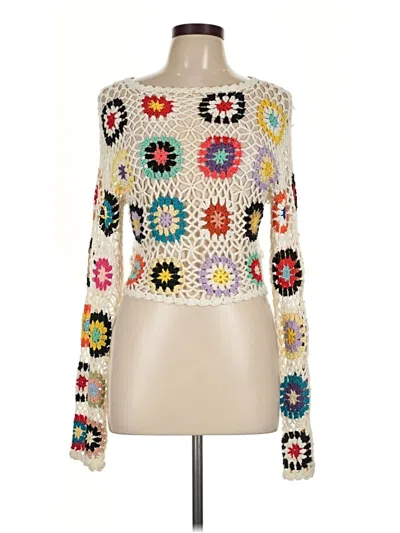 Pre-owned Nasty Gal Inc. Pullover Sweater In Ivory