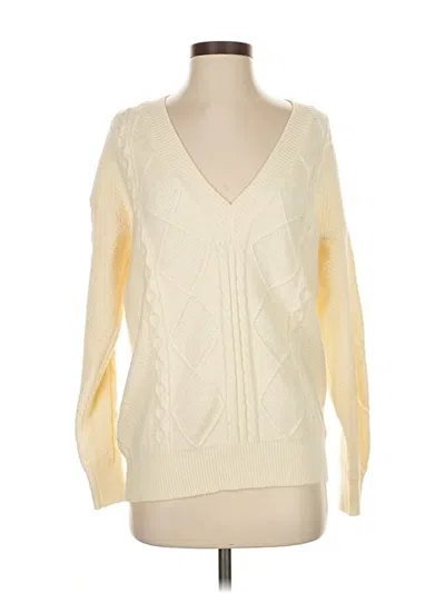 Pre-owned Nasty Gal Inc. Pullover Sweater In White