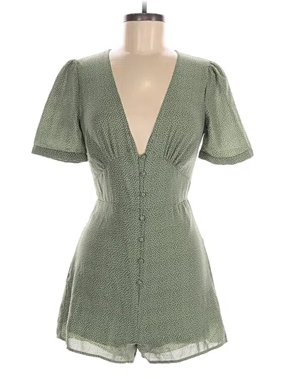 Pre-owned Nasty Gal Inc. Romper In Green