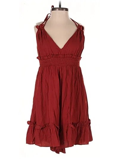 Pre-owned Nasty Gal Inc. Romper In Red