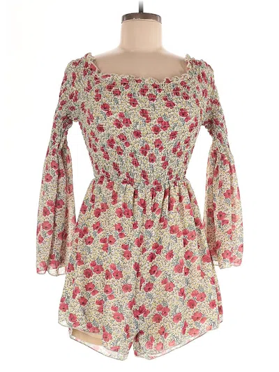 Pre-owned Nasty Gal Inc. Romper In White