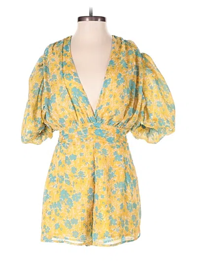 Pre-owned Nasty Gal Inc. Romper In Yellow