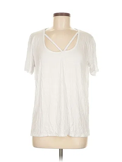 Pre-owned Nasty Gal Inc. Short Sleeve T-shirt In White
