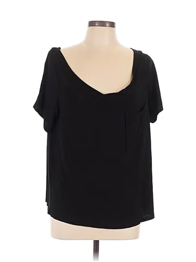 Nasty Gal Inc. Short Sleeve Top Black Scoop Neck Tops