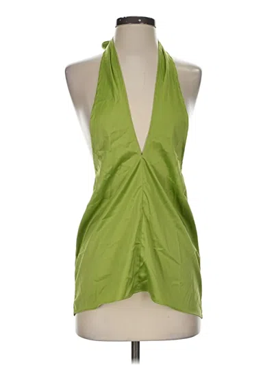 Pre-owned Nasty Gal Inc. Sleeveless Blouse In Green