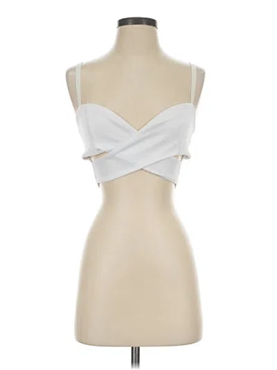 Pre-owned Nasty Gal Inc. Sleeveless Blouse In Silver