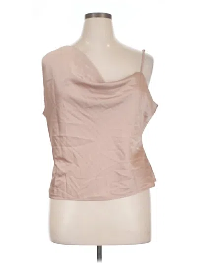 Pre-owned Nasty Gal Inc. Sleeveless Blouse In Tan