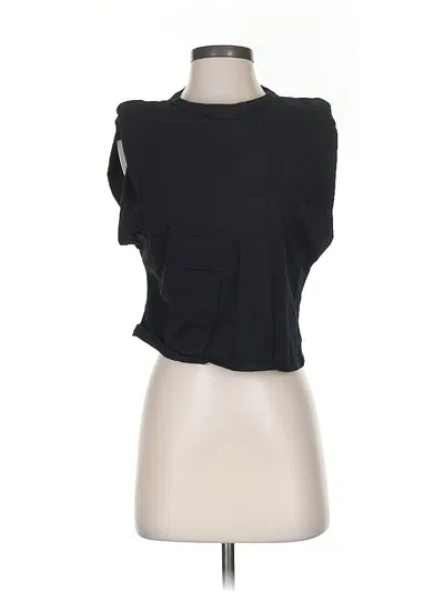 Pre-owned Nasty Gal Inc. Sleeveless T-shirt In Black