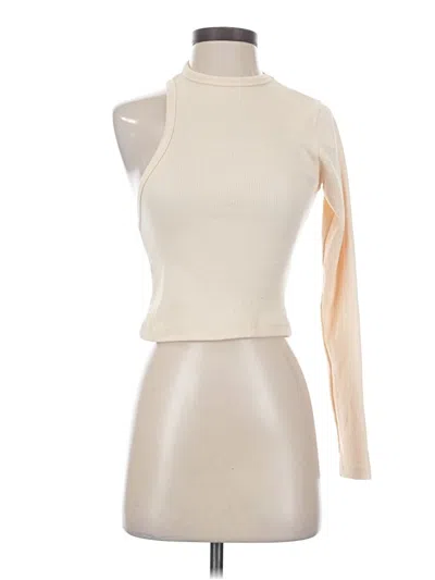 Pre-owned Nasty Gal Inc. Sleeveless T-shirt In Ivory