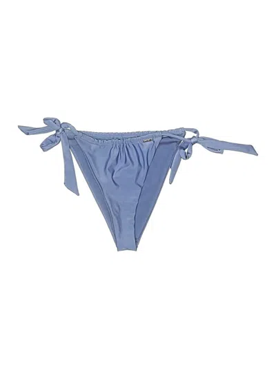 Pre-owned Nasty Gal Inc. Swimsuit Bottoms In Blue