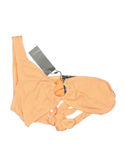 Pre-owned Nasty Gal Inc. Swimsuit Top Orange Swimwear