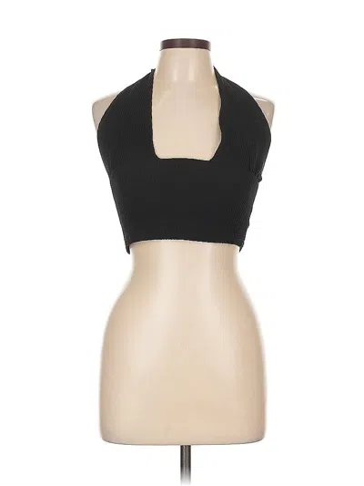 Pre-owned Nasty Gal Inc. Tank Top Black Halter Neckline Tops