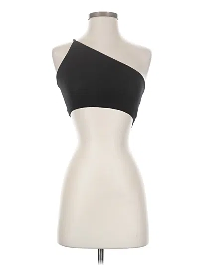 Pre-owned Nasty Gal Inc. Tank Top Black One Shoulder Neckline Tops