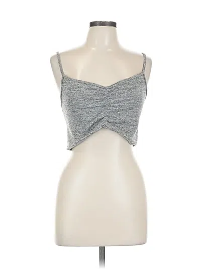 Pre-owned Nasty Gal Inc. Tank Top Gray Strapless Neckline Tops