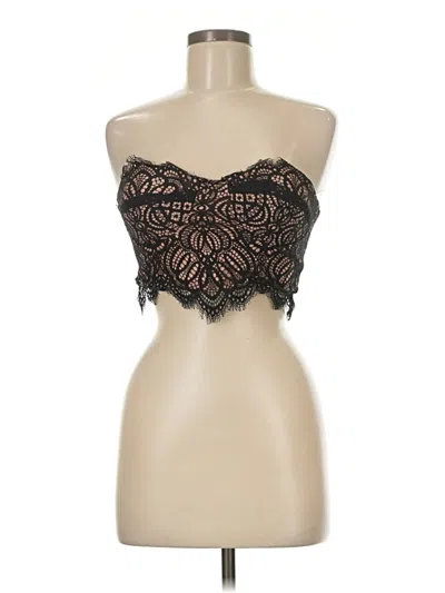 Pre-owned Nasty Gal Inc. Tube Top Black Strapless Neckline Tops