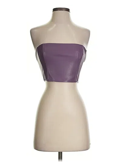 Nasty Gal Inc. Tube Top Purple Strapless Neckline Tops