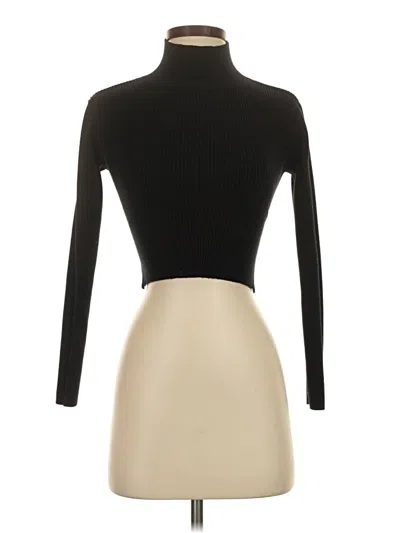 Pre-owned Nasty Gal Inc. Turtleneck Sweater In Black