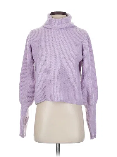 Pre-owned Nasty Gal Inc. Turtleneck Sweater In Purple