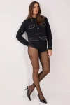 Nasty Gal Knitted Western Stud Detail Shorts In Black