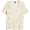 NASTY GAL NASTY GAL PREMIUM HAND CROCHET RESORT BUTTON-UP SHIRT