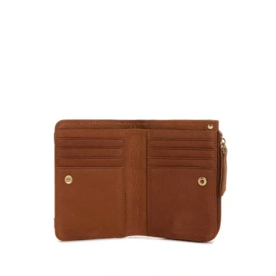Nat & Nin Portefeuille Roza En Cuir In Brown