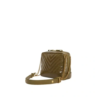 Nat & Nin Rio Leather Bag In Green
