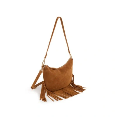 Nat & Nin Sac À Bandoulière Lune Franges En Cuir