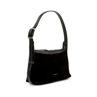 Nat & Nin Sac À Main Bowie En Cuir In Black