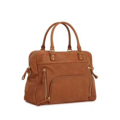 Nat & Nin Macy Leather Handbag In Brown
