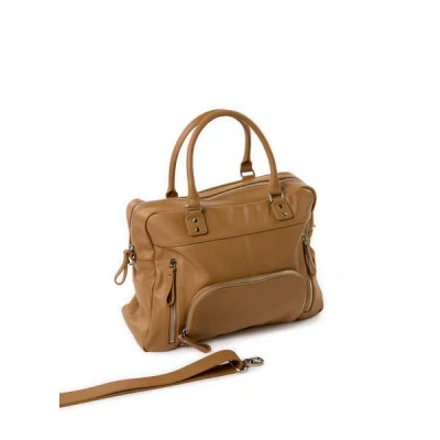 Nat & Nin Sac À Main Macy En Cuir In Sand