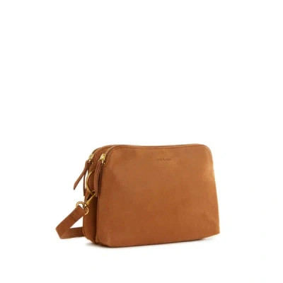 Nat & Nin Nael Leather Shoulder Bag In Brown