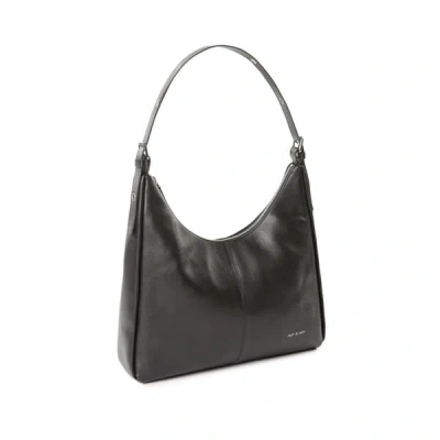 Nat & Nin Sac Porté Épaule En Cuir In Black