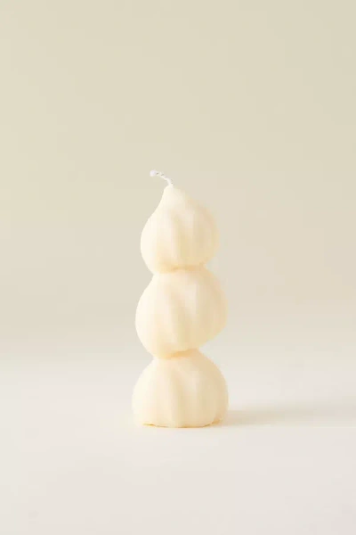 Nata Concept Store Garlic Trio Candle In Sand