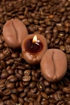 Nata Concept Store Nata Coffee Beans Shaped Wax Candle In Brown