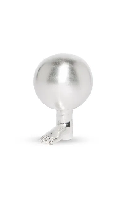 Natalia Criado Foot Paper Weight In Silver