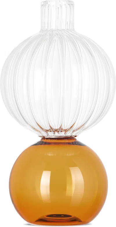 Natalia Criado Orange Water Carafe In Amber