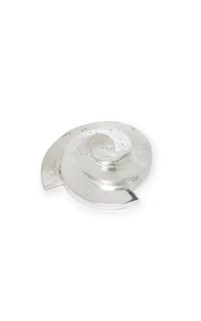 Natalia Criado Spiral Paper Weight In Silver