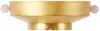 Natalia Criado Ssense Exclusive Gold Fruit Bowl In Gold And Rose Quartz