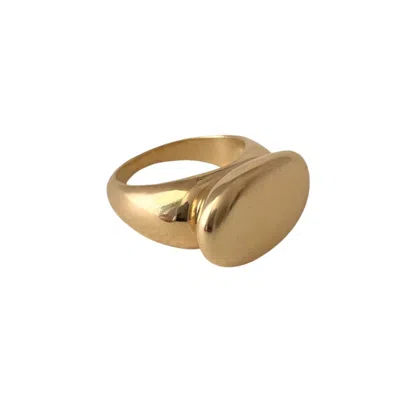 Natalia Pas Jewelry Signature Signet Ring In 18k Yellow Gold