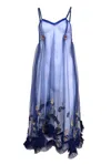Natalia Petruch Women's Blue Leonie Tulle Over-dress In Navy In Blue