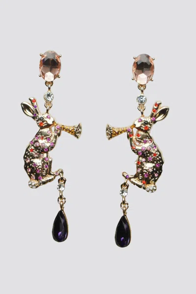 Natalia Petruch Women's Mystic Rabbit Earrings In Yellow